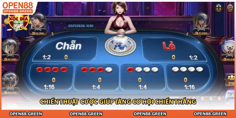 Chiến thuật cược giúp tăng cơ hội chiến thắng